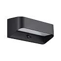 Lámpara solar de pared MARCELLIO con sensor IP54, negro 