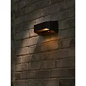 Lámpara solar de pared MARCELLIO con sensor IP54, negro 