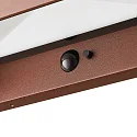 Nordlux Lámpara solar de pared MARCELLIO con sensor IP54, marrón 