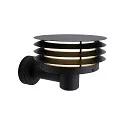 Luminaria de pared para exteriores CIRELLA E27 IP54, seaside negro regulable