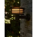 Nordlux Luminaria de pared para exteriores CIRELLA E27 IP54, seaside negro regulable