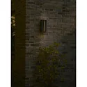 Nordlux outdoor wall luminaire CLARINI E27 IP54, seaside black dimmable