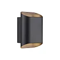 outdoor wall luminaire NICO 22 ROUND MAXI GU10 IP54, black dimmable