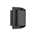 Nordlux Luminaria de pared para exteriores NICO 22 ROUND MAXI GU10 IP54, negro regulable