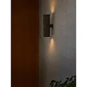Nordlux Luminaria de pared para exteriores KYKLOP RIPPLE WL MAXI Arriba-Abajo, cilíndrico, con portalámpara E27 IP54, negro mate