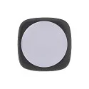 Nordlux outdoor ceiling luminaire SIDARA CL square, perforated, sea-air resistant, with lamp socket E27 IP54, seaside anthracite