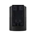 outdoor wall luminaire SIDARA WL square, perforated, sea-air resistant, with lamp socket E27 IP54, seaside black