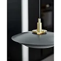 pendant luminaire BRETAGNE 38 G9 IP20, grey dimmable