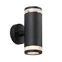 Luminaria de pared para exteriores BIRK UP/DOWN GU10 IP44, negro 