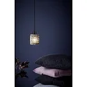 Nordlux Nordlux Pendant luminaire HOLLYWOOD, height 17.7cm, shade Ø 10.8cm, pendulum 300cm, E27, smoky glass / black