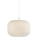 Nordlux Pendant luminaire MILFORD 30, shade Ø 30cm, height 22.7cm, pendulum 300cm, E27, opal glass