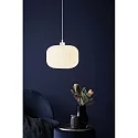 Nordlux Nordlux Pendant luminaire MILFORD 30, shade Ø 30cm, height 22.7cm, pendulum 300cm, E27, opal glass