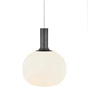 Nordlux Nordlux Pendant luminaire ALTON 25, shade Ø 25cm, height 33cm, pendulum 300cm, E27, white / brass / black