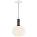 Nordlux Nordlux Pendant luminaire ALTON 25, shade Ø 25cm, height 33cm, pendulum 300cm, E27, white / brass / black