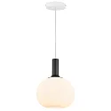 Nordlux Nordlux Pendant luminaire ALTON 25, shade Ø 25cm, height 33cm, pendulum 300cm, E27, white / brass / black