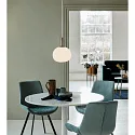 Nordlux Nordlux Pendant luminaire ALTON 25, shade Ø 25cm, height 33cm, pendulum 300cm, E27, white / brass / black