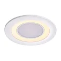 Nordlux Luminaria empotrable para techos CLYDE 8 3 veces, plano, forma del anillo IP20, blanco regulable