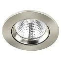 Nordlux Nordlux LED Recessed Downlight FREMONT IP23, Ø 8.5cm, 5.5W 2700K 345lm 36°, swiveling 12°, brushed steel