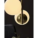 Nordlux Luminaria colgante LILLY E14 IP20, latón, blanco opalino, negro 