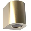 LED Outdoor Wall luminaire CANTO 2, IP44, 12W 2700K 500lm 2x75°, brass