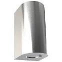 Outdoor Wall luminaire CANTO MAXI 2, IP44, 2x GU10 max. 28W, stainless steel