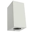 Outdoor Wall luminaire CANTO MAXI KUBI 2, IP44, 2x GU10 max. 28W, white