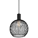 Luminaria colgante AVER 30 E27 IP20, negro 