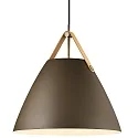 design for the people by Nordlux pendant luminaire STRAP 36 E27 IP20, beige dimmable