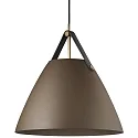 design for the people by Nordlux pendant luminaire STRAP 36 E27 IP20, beige dimmable