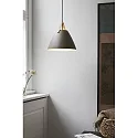 design for the people by Nordlux pendant luminaire STRAP 36 E27 IP20, beige dimmable