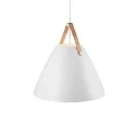 design for the people by Nordlux Pendant luminaire STRAP 48, 48cm, E27, IP20, metal, white