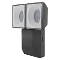 Luminaria de pared para exteriores ENDURA® PRO FLOOD SENSOR 16W doble, con sensor, inclinable IP55, plomo oscuro regulable
