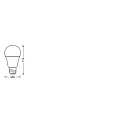 Ledvance LED lamp pear SUN@HOME CLASSIC A 40 E27 TW matt E27 9W 750lm 2200-5000K 200° CRI 95