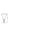 Ledvance Lámpara reflectora LED SMARTWFR5040 3W 230V TW E14 4X1 LEDV Tunable White, controlable mediante WLAN / WIFI