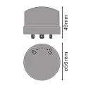 Ledvance Mando a distancia HB SENSOR 87 147 190W con sensor