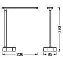 Ledvance desk lamp PANAN FOLD DIM USB WT with USB connection