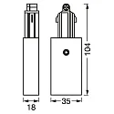 Ledvance TRACKLIGHT SUPPLY CONNECTOR BK