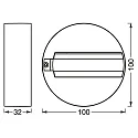 Ledvance TRACKLIGHT ROUND BASE WT