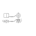 Ledvance Luz downlight SP FIX P 8W 927 PS DIM IP44 WT rígido, con interruptor, multipower, retroceder IP44/IP20, blanco