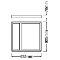 Ledvance PL 625 SURFACE MOUNT KIT H75 BK LEDV