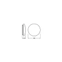 Ledvance SF CIRC 500 V 42W 840 IP44 DALI LEDV controlable por DALI