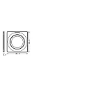 cover SP CBO RING ADJ SQUARE BK square, adjustable