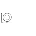 Ledvance cover SP CBO RING FIX ROUND BK round, rigid