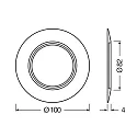 Aro SP RING D100 WT LEDV