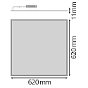 Ledvance Panel de LED BIOLUX HCL PL 625 S TW DALI controlable por DALI, Tunable White, regulable