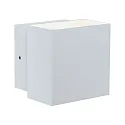 Luminaria de pared para exteriores LED CYBO grande, angular, giratorio IP65, blanco 