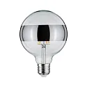 Paulmann Bombilla filamento Globe DECO GLOBE LED MIRROR-RING SILVER G125 claro E27 6,5W 640lm 2700K CRI >80 regulable