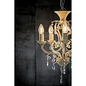 Paulmann LED Filament Candle Lamp turned, 230V, E14, 4.7W 2500K 430lm, gold glass clear, dimmable
