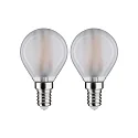 Paulmann Filamento luminoso en forma de gota P45 juego de 2 E14 4,5W 470lm 2700K CRI >80 