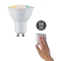 Paulmann Lámpara de reflectores GU10 CHOOSE WHITESWITCH LED CCT Switch GU10 5,9W 470lm 2700 / 4000 / 6500K 110° CRI >80 